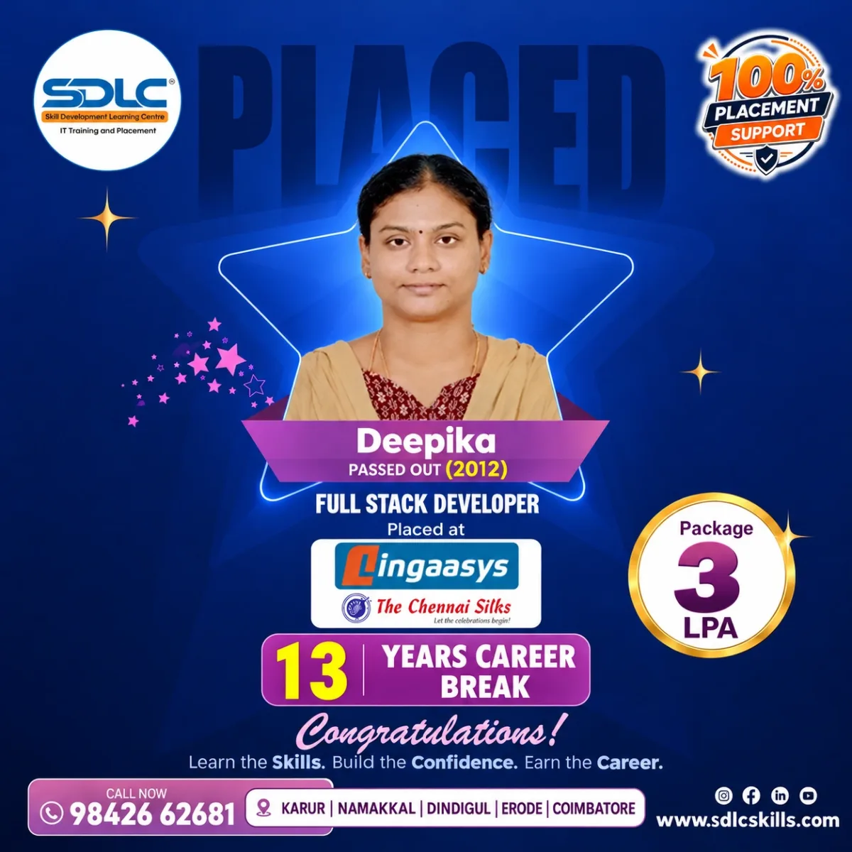 SDLC student placement announcement