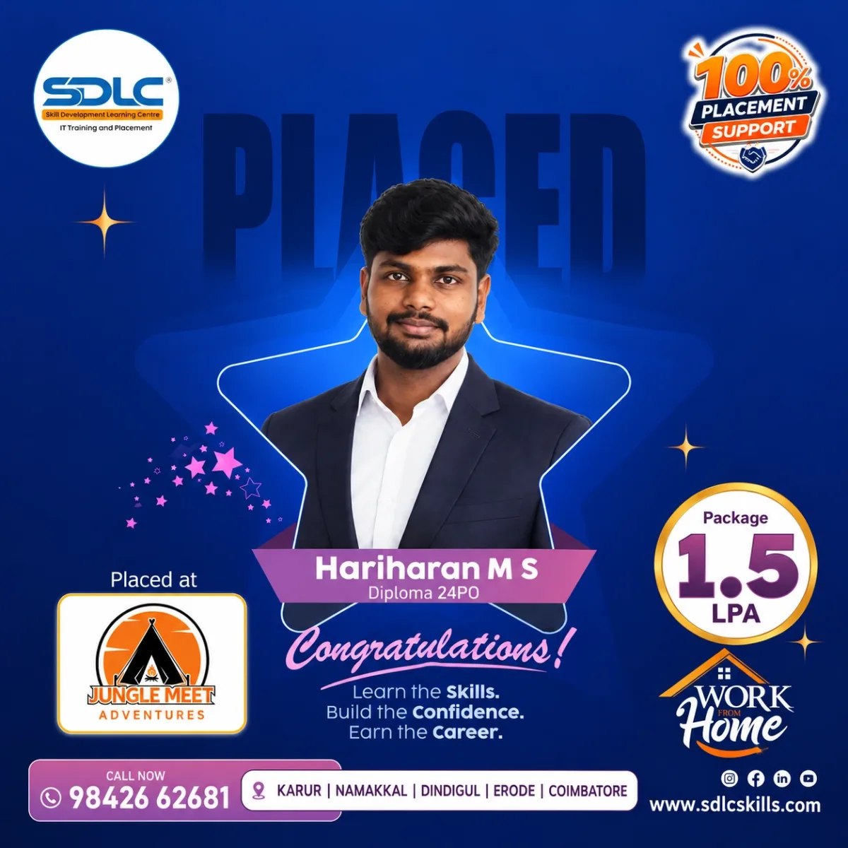 Hariharan placed
